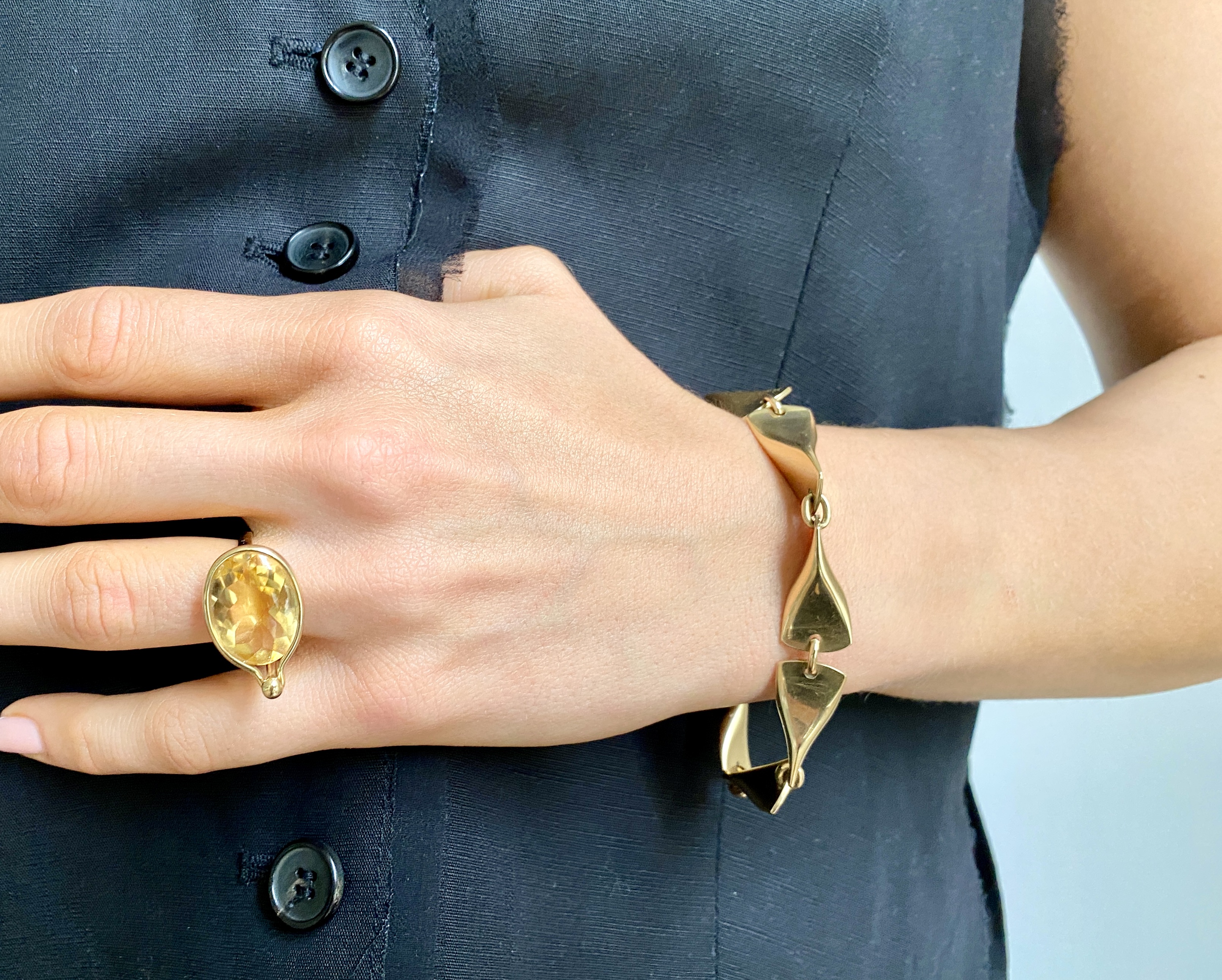 Georg Jensen Gold Bracelet Edvard Kindt Larsen